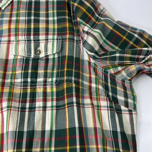 Vintage Jessica Green Plaid Casual Button Down Shirt - Picture 5 of 10